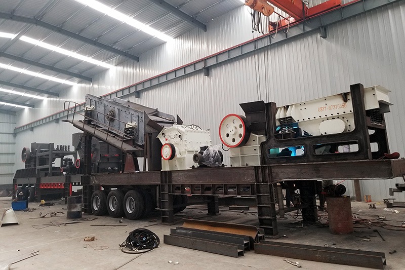 四組合移動破碎站，小型移動砂石粉碎機