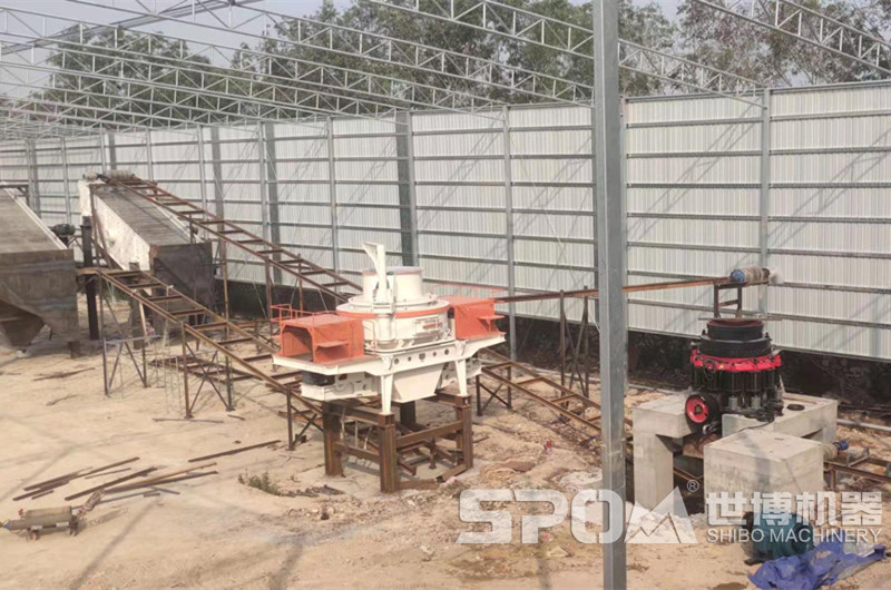 干式機制砂生產客戶現(xiàn)場