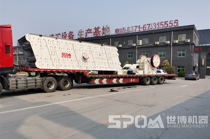 鄂破破碎機和給料機、振動篩發貨圖