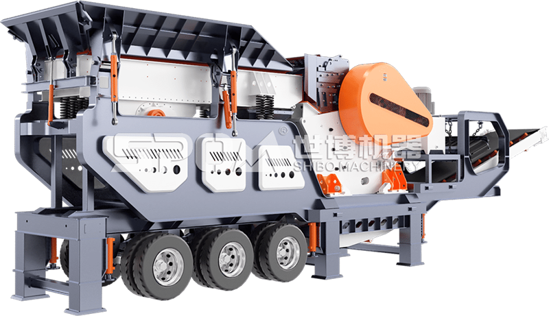 顎破移動破碎站，配置顎式破碎機的移動站